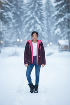 Rose & Burgundy Reversible Jacket