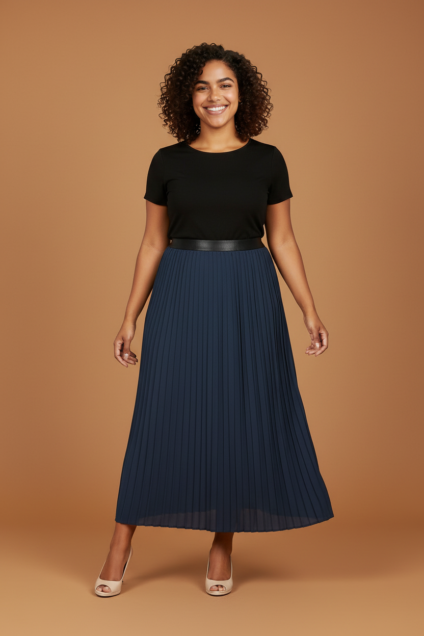 Flowing Pleated Maxi