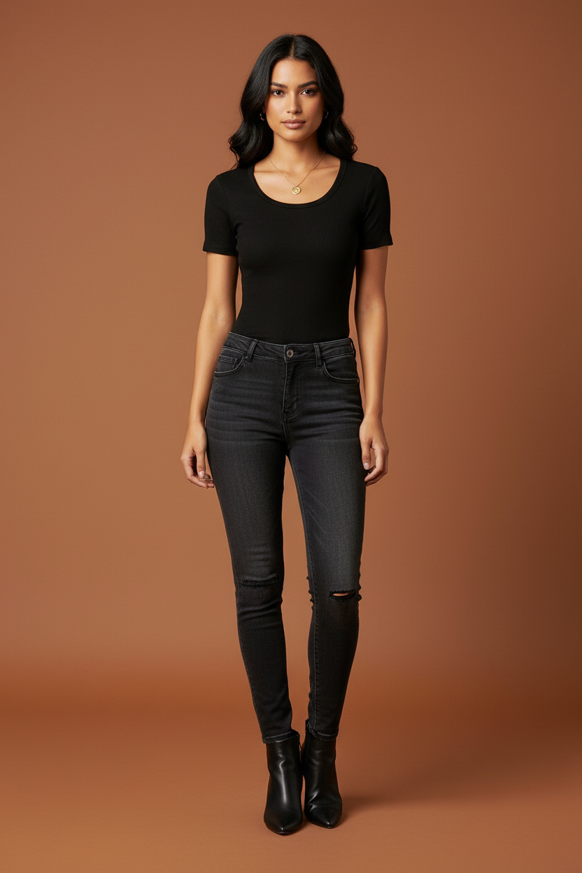 Simple Crew Neck T-Shirt