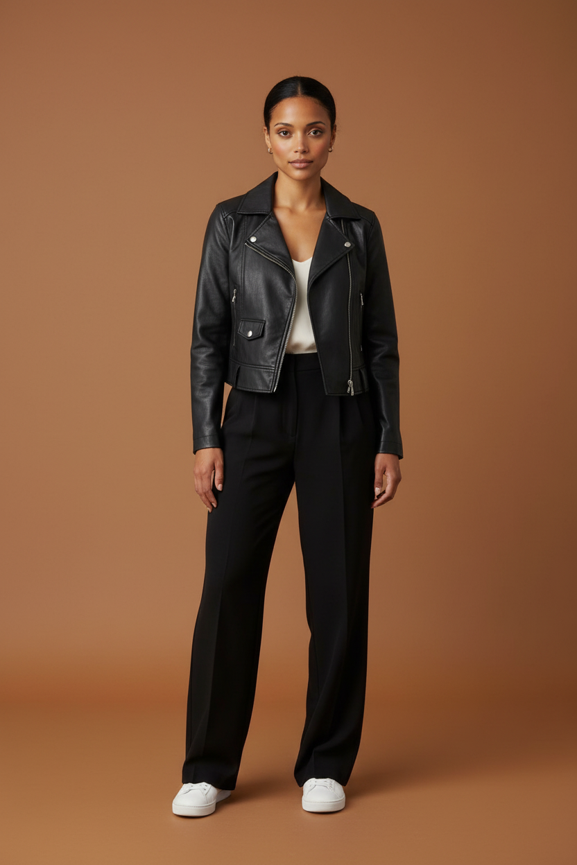 Wide-Leg Tailored Pants