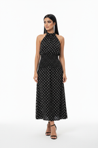 Classic Halter Polka Maxi