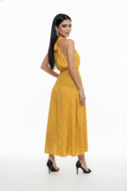 Classic Halter Polka Maxi