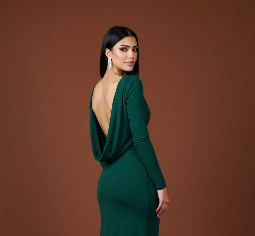 Sleek Backless Midi