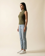 Shoulder Detail Sleeveless Top