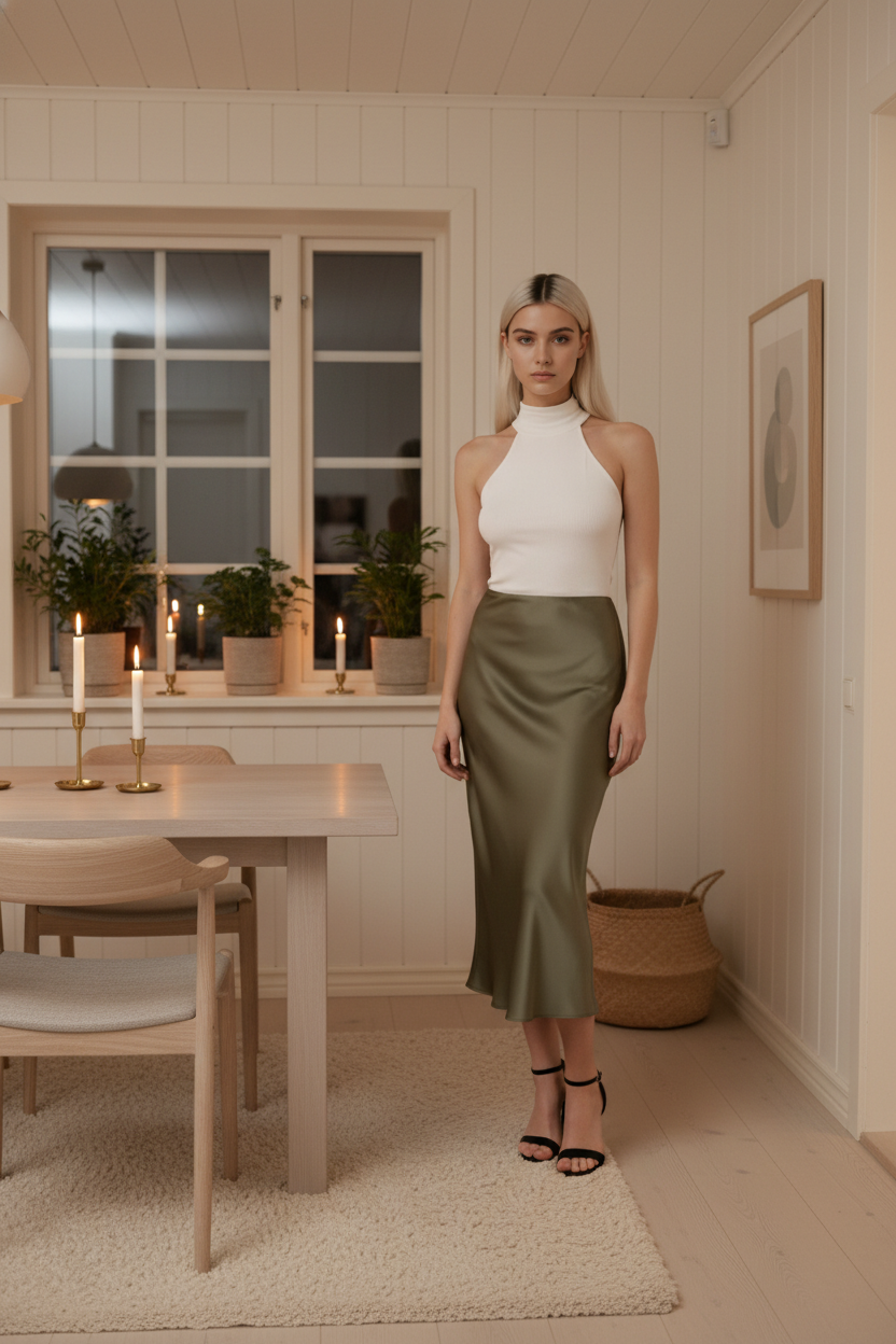 The Glossy Elegance Skirt