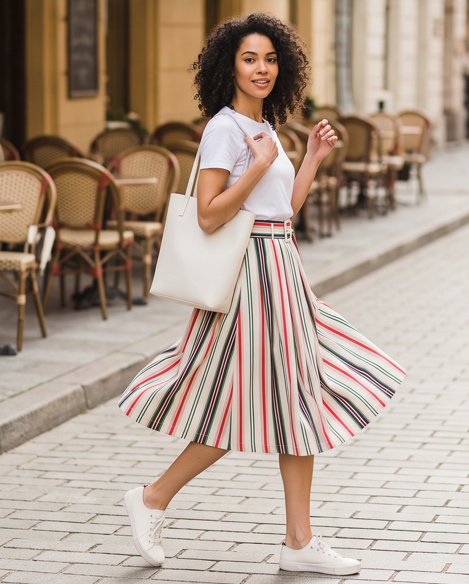 The Sip & Stripe Midi