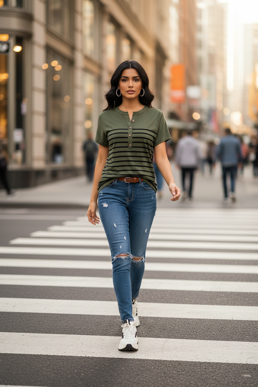 Effortless Stripe Elegance