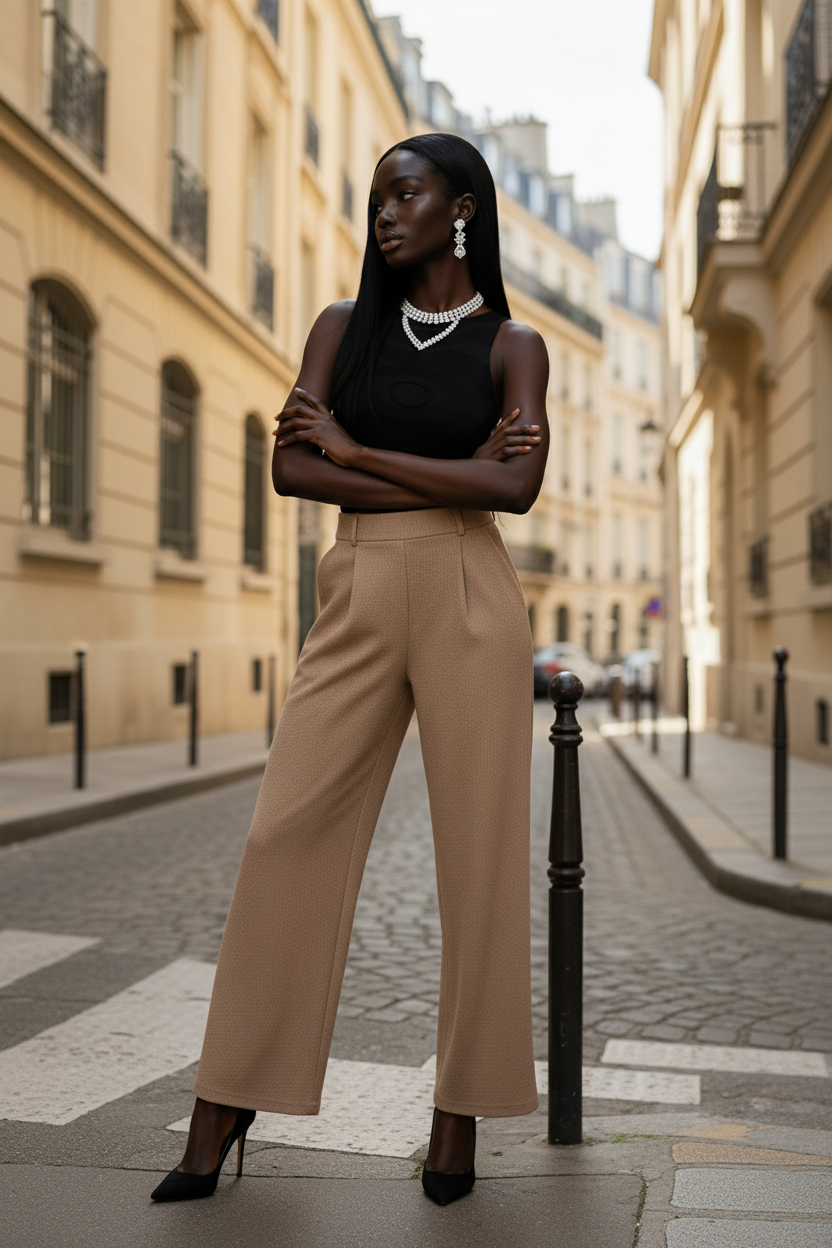 Elevated Wide-Leg Trouser