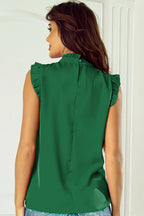 Emerald Ruffle Blouse