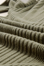 Olive Green Button-Front Sweater