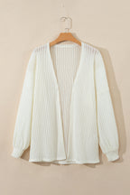 Oversized Ribbed Knit Cardigan