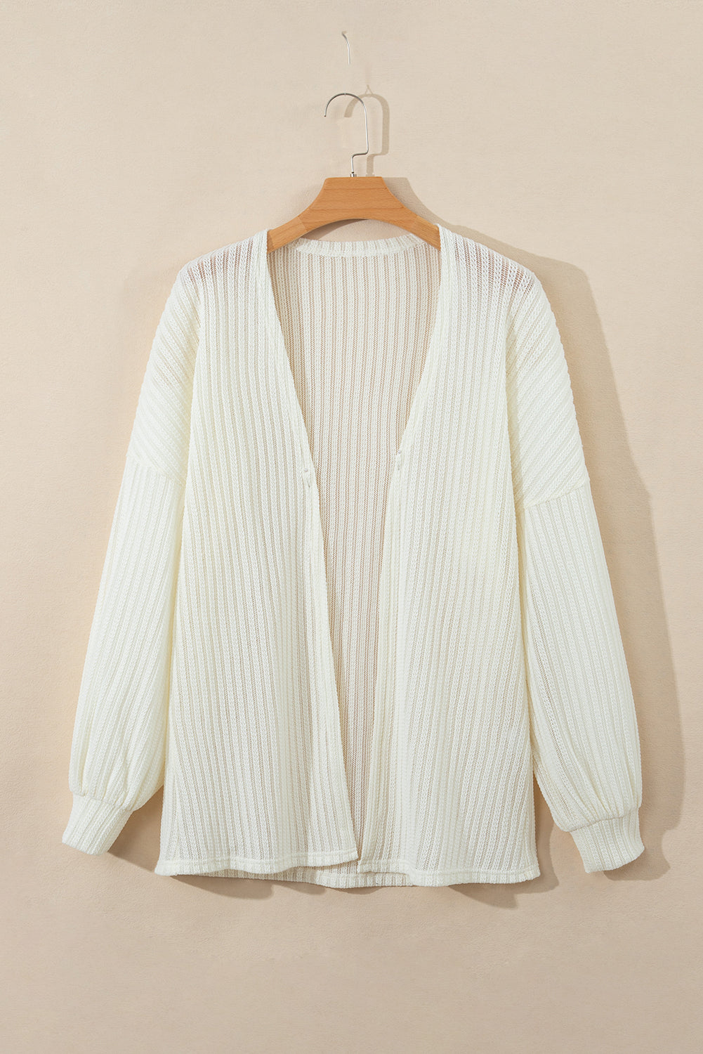 Oversized Ribbed Knit Cardigan