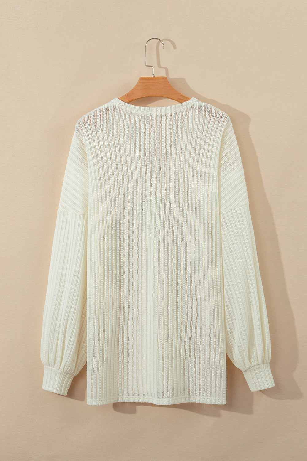 Oversized Ribbed Knit Cardigan