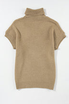 Neutral Textured Short Sleeve Sweater
