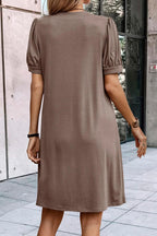 Relaxed V-Neck Dress