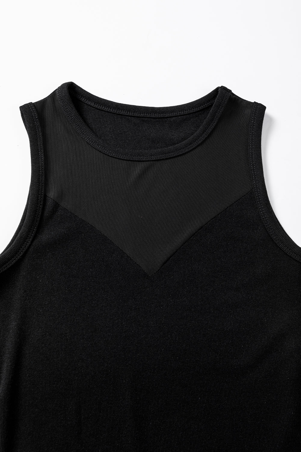 Black Fitted V-Neck Bodysuit
