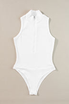 Ribbed Zip Bodysuit