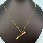 Pencil Power Pendant - Gold