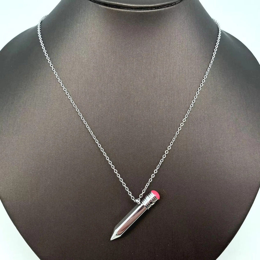 Pencil Power Pendant - Silver
