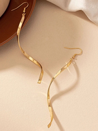 Grace & Gold Spiral Eardrop Earrings