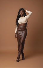 The Icon Leather Skirt